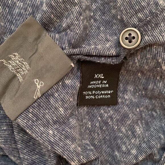 Marc Antony Long Sleeves Gray Men’s Shirt. Size XXL - Picture 3 of 8